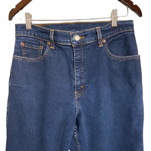 Vintage Levis 550 Dark Wash High Rise Tapered Jeans - Picture 11 of 15